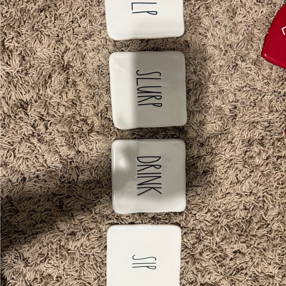 Rae Dunn Coasters - TWO SETS!